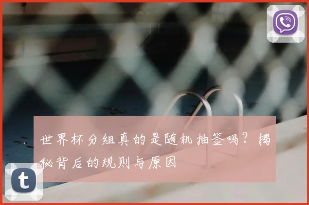 世界杯分组真的是随机抽签吗？揭秘背后的规则与原因